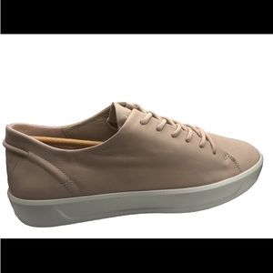 Nib ecco Soft Comfort Fashion Sneaker Women EU Sz 41 US 10-10.5 Pink Rose Laces